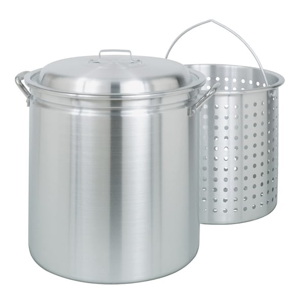 Bayou Classic Aluminum Grill Stockpot with Basket 60 qt 1 pk 4060 - main